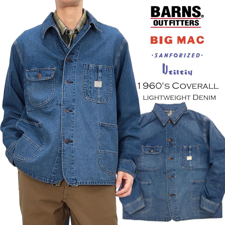 【超美品】BARNS OUTFITTERS デニムカバーオール BARNS OUTFITTERS（バーンズ アウトフィッターズ） バーンズ ビッグ