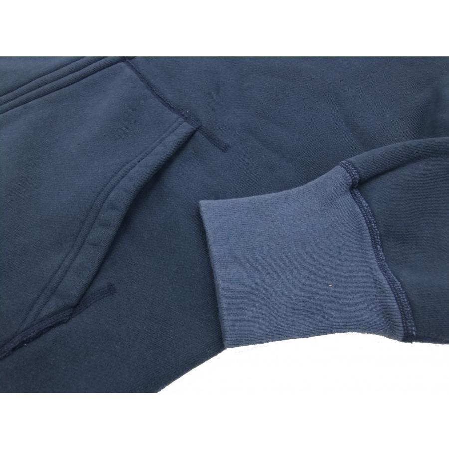 BARNS outfitters バーンズ パーカー ジップスウェット 無地 小寸編み BR-3010 紺 新品_6