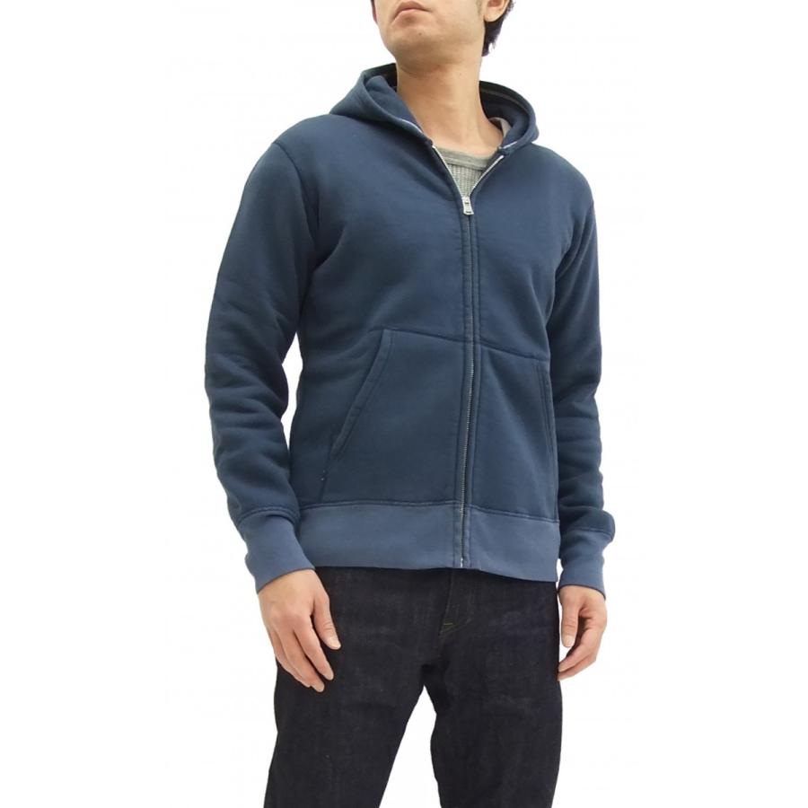 BARNS outfitters バーンズ パーカー ジップスウェット 無地 小寸編み BR-3010 紺 新品_9