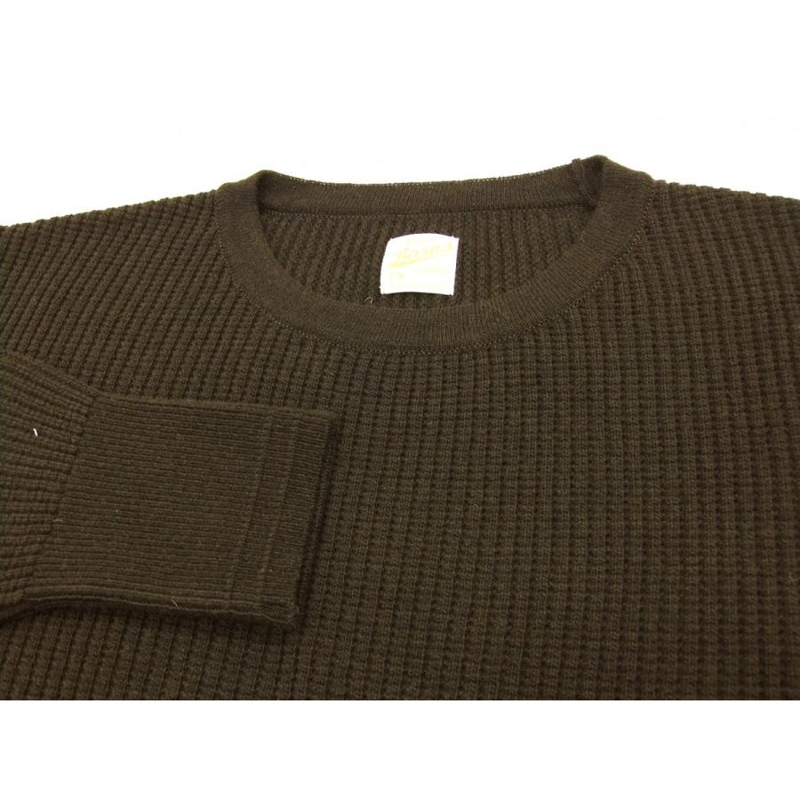 BARNS OUTFITTERS バーンズ 12Gワッフル編みニット 12ゲージ