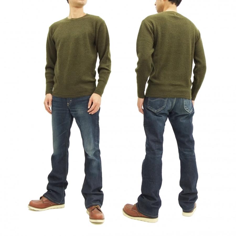 BARNS OUTFITTERS バーンズ 12Gワッフル編みニット 12ゲージサーマル