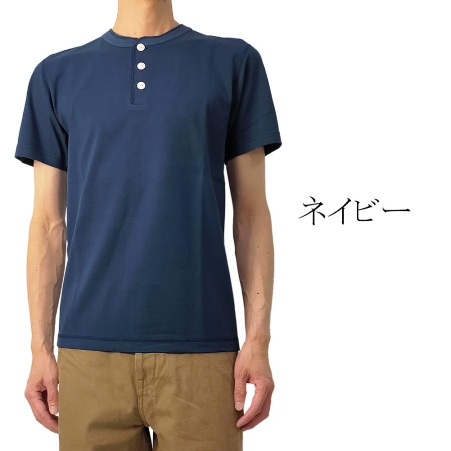 BARNS OUTFITTERS バーンズ Cozun天竺 ヘンリーネック Tシャツ 無地