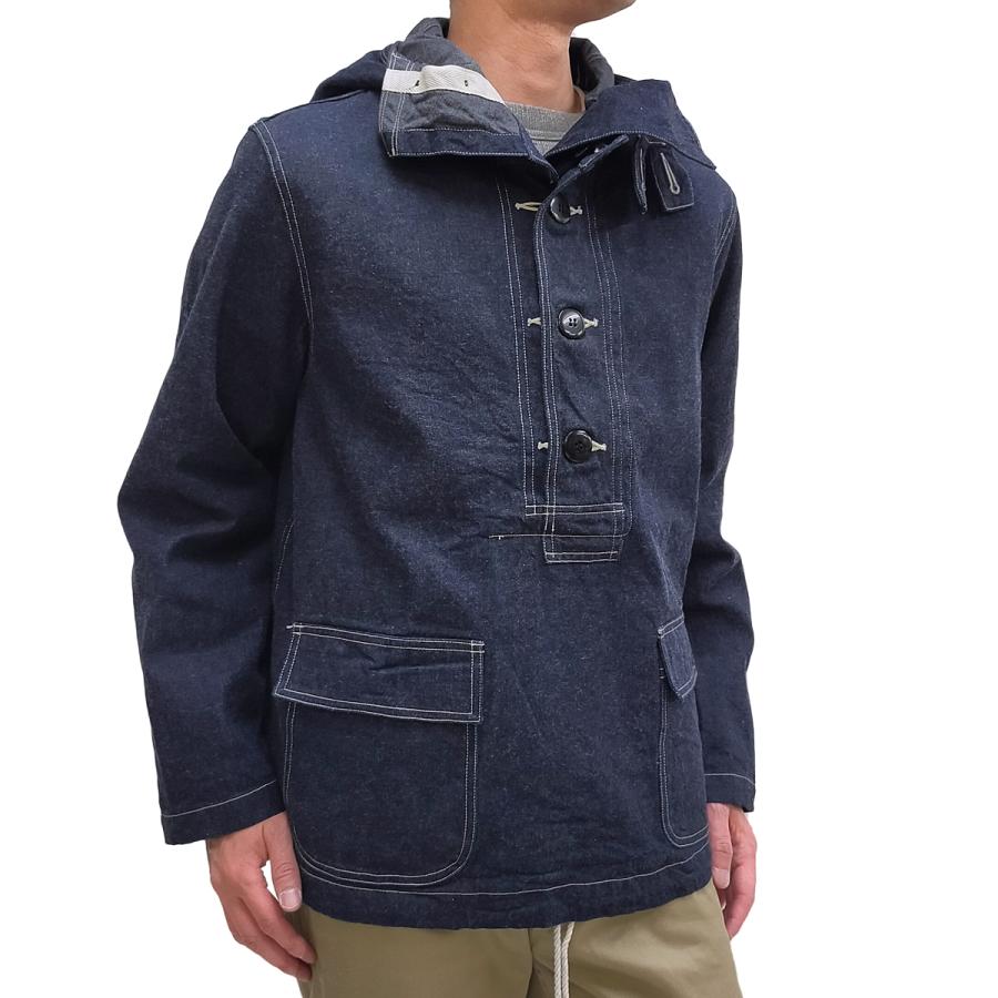 バズリクソンズ U.S. NAVY プルオーバー デニム フーデッド ジャケット Buzz Rickson GAS PROTECTIVE PARKA  BR11703A 新品