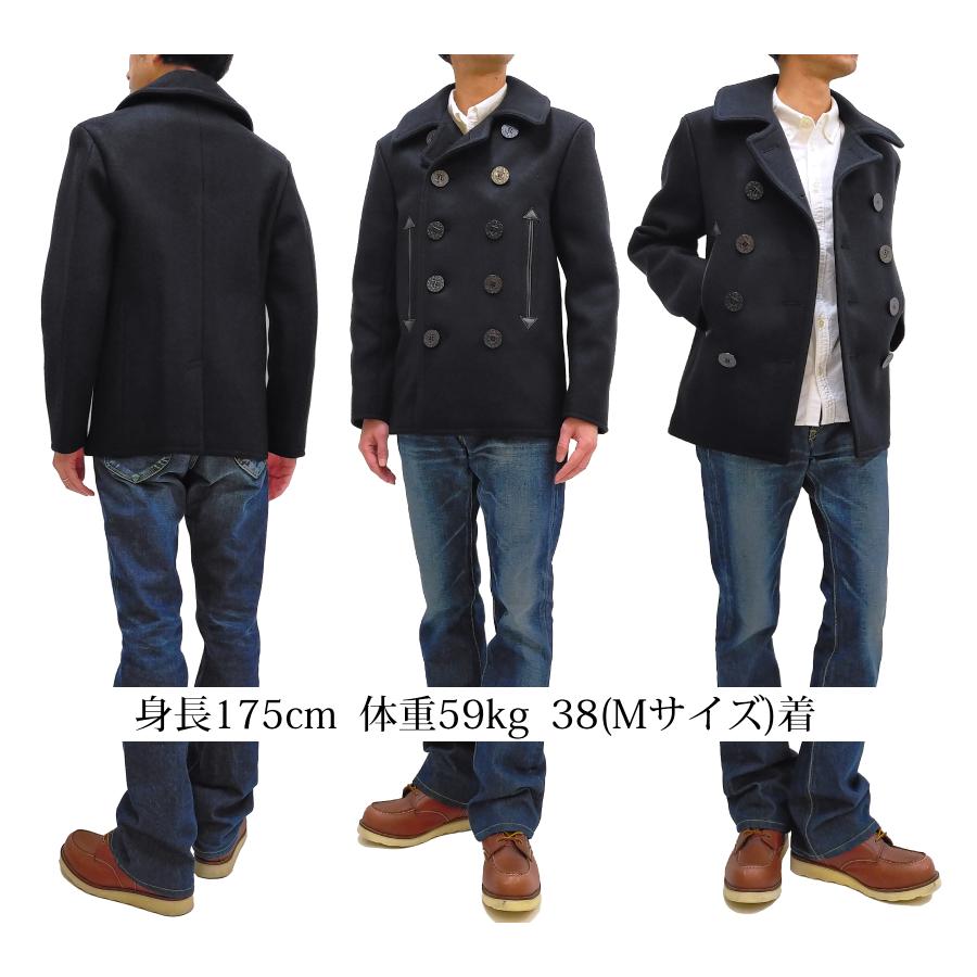 バズリクソンズ ブラック ピーコート ウィリアム・ギブソン Pコート Buzz Rickson's BLACK PEA COAT BR12394 新品｜rodeomatubara｜03