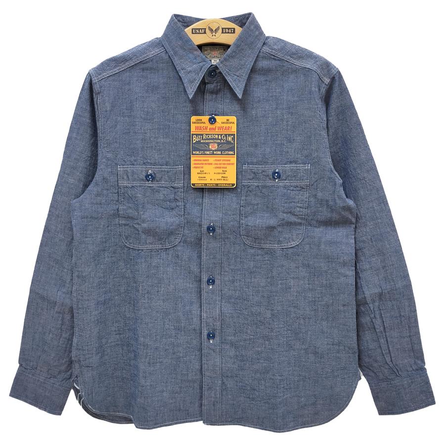 BUZZ RICKSON'S バズリクソンズ BR25995 ブルーシャンブレー BUZZ RICKSON'S バズリクソンズ BR25995 ブルーシャンブレー
