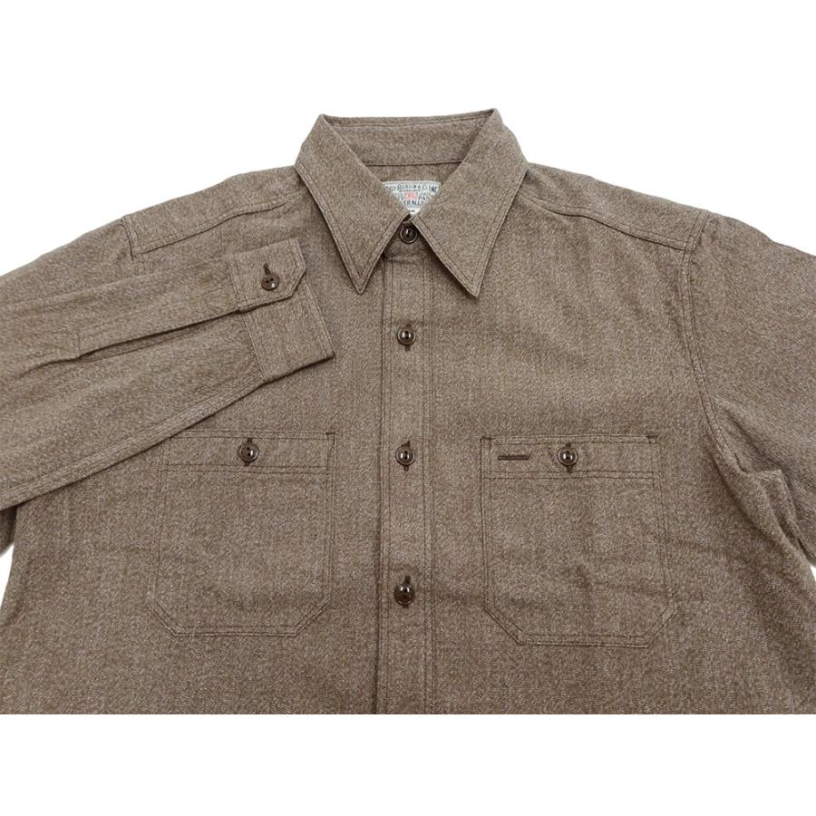 バズリクソンズ コットンコバート ワークシャツ BR26082 シャンブレー M BUZZ RICKSON'S バズリクソンズ シャツ コットン コバート ワーク