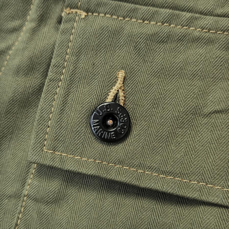 バズリクソンズ U.S.M.C. M-1944 ユーティリティ トラウザーズ BUZZ RICKSON'S ヘリンボーン カーゴパンツ BR42501 新品_16