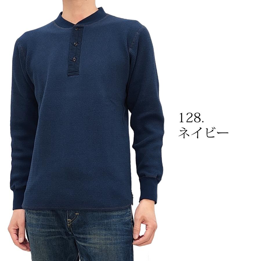 BUZZ RICKSON'S バズリクソンズ サーマル ヘンリーネック 長袖Tシャツ