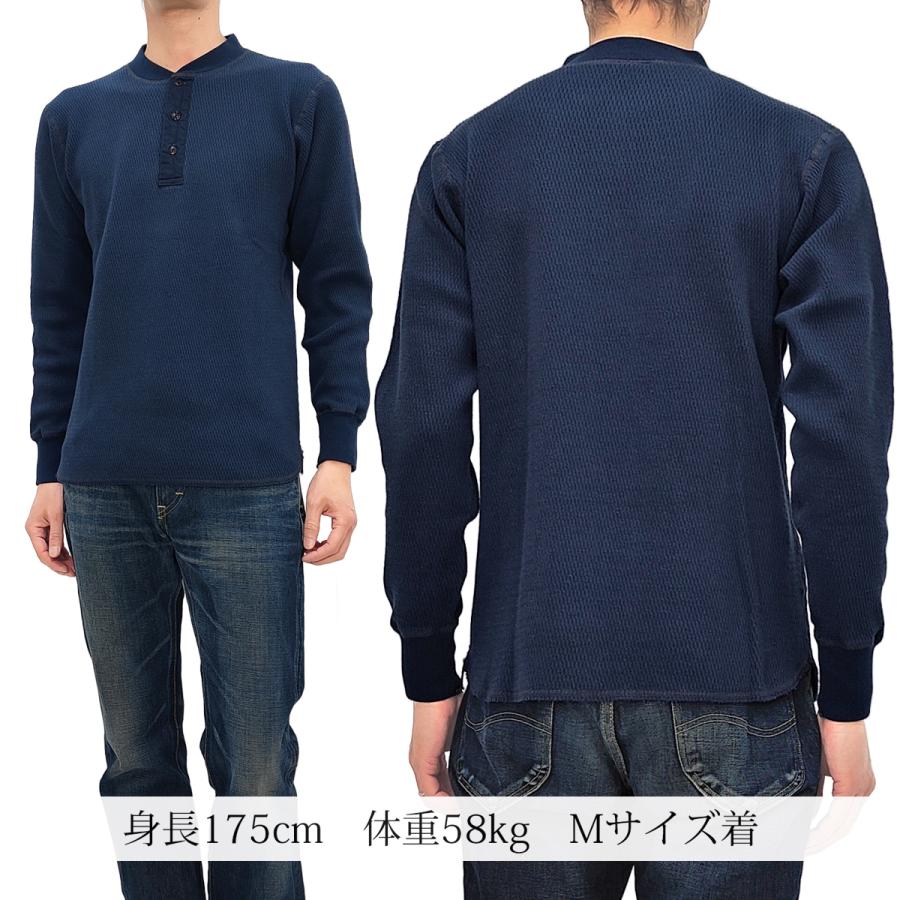 BUZZ RICKSON'S バズリクソンズ サーマル ヘンリーネック 長袖Tシャツ