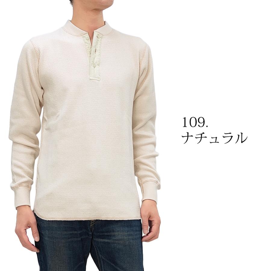 BUZZ RICKSON'S バズリクソンズ サーマル ヘンリーネック 長袖Tシャツ