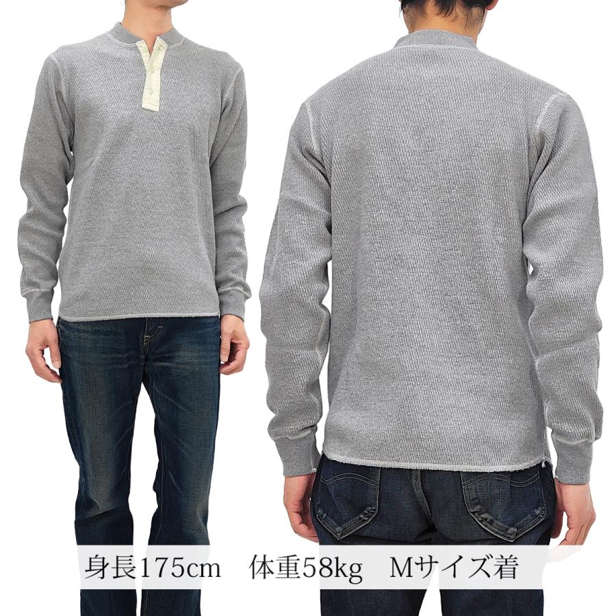 BUZZ RICKSON'S バズリクソンズ サーマル ヘンリーネック 長袖Tシャツ