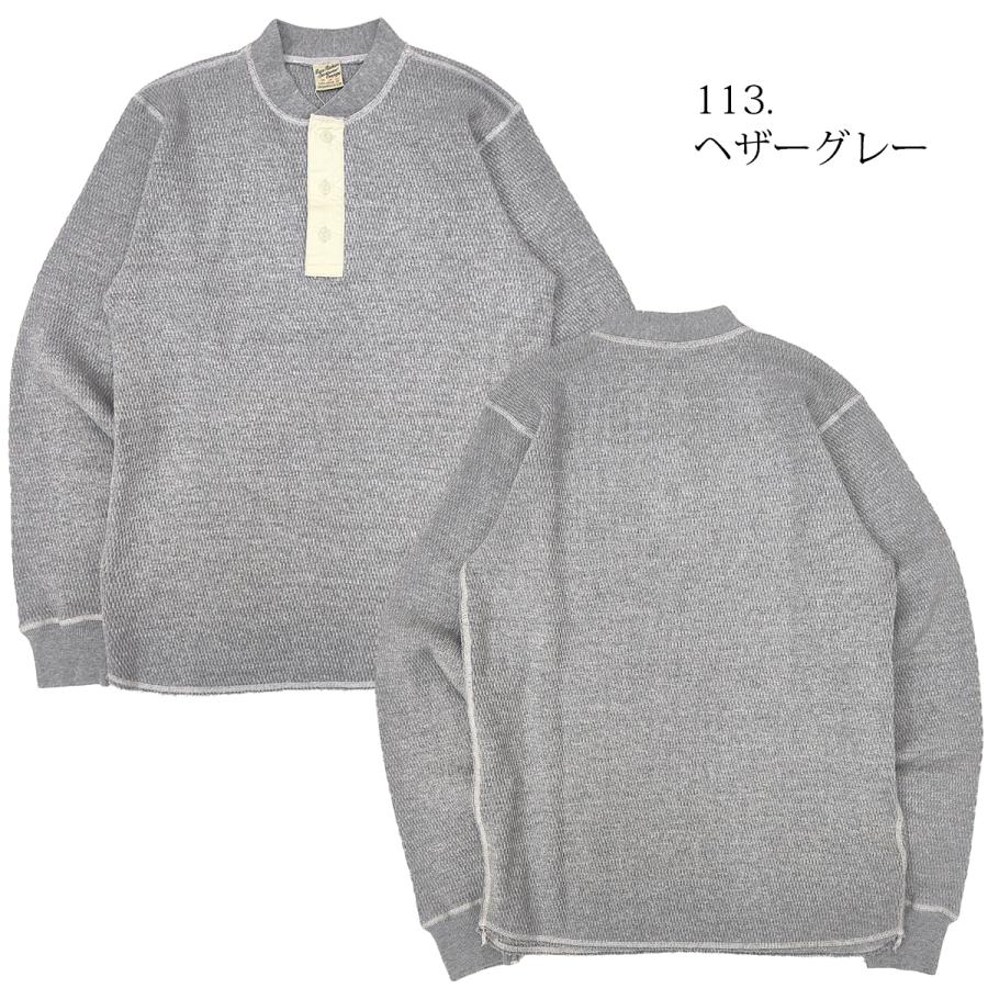 BUZZ RICKSON'S バズリクソンズ サーマル ヘンリーネック 長袖Tシャツ