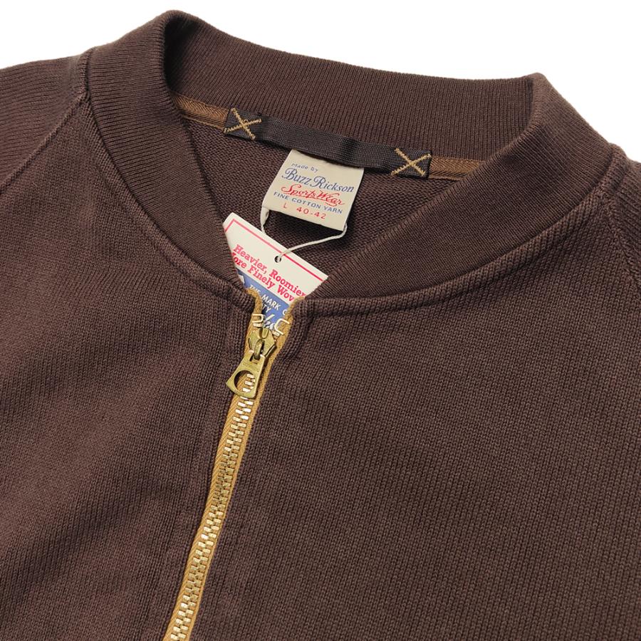 新品　 バズリクソンズ　カーディガン　 C-2 ジップ　Lサイズ BUZZ RICKSON'S バズリクソンズ C-2 コットンジャージー Buzz