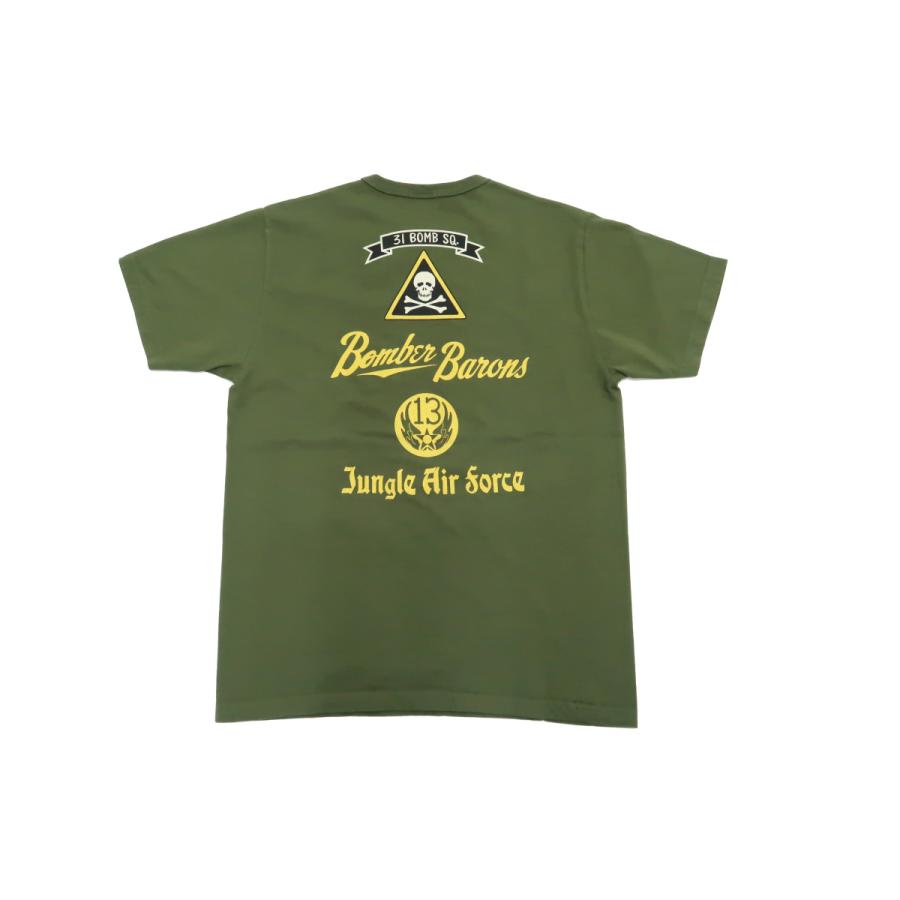 バズリクソンズ ミリタリー 半袖Tシャツ 5th. BOMB. GROUP ポケットTシャツ Bomber Barons BR79047 オリーブ 新品｜rodeomatubara｜07