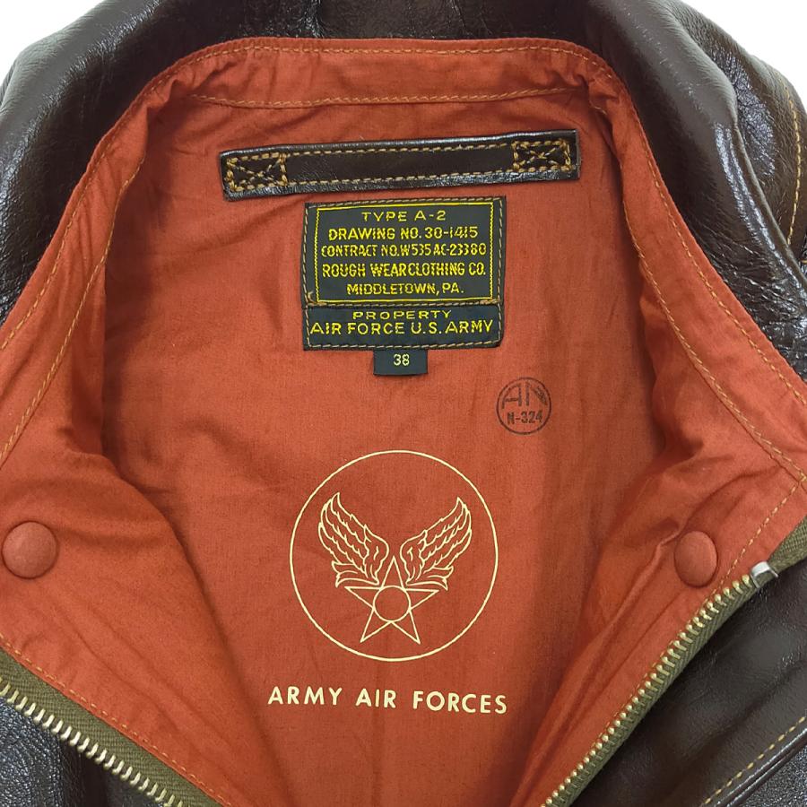 バズリクソンズ　A-2 38 M品番 BUZZ RICKSON'S バズリクソンズ A-2 フライトジャケット ROUGH WEAR