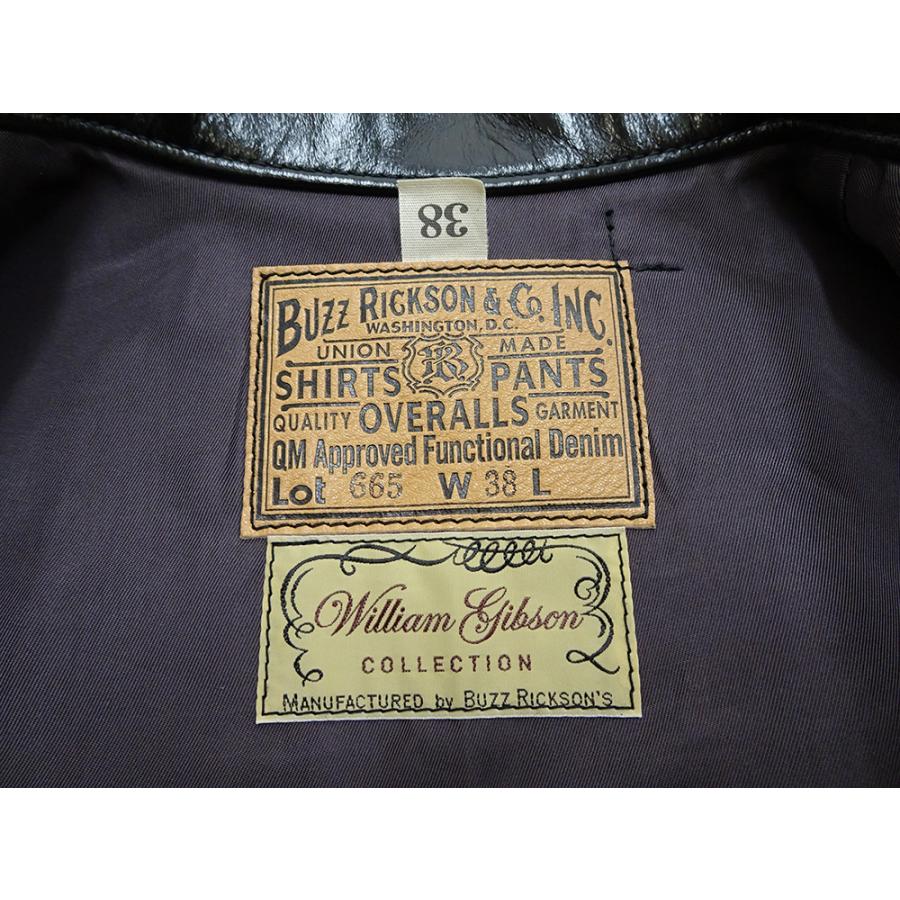BUZZ RICKSON'S バズリクソンズ ウィリアム・ギブソン ブラックレザー