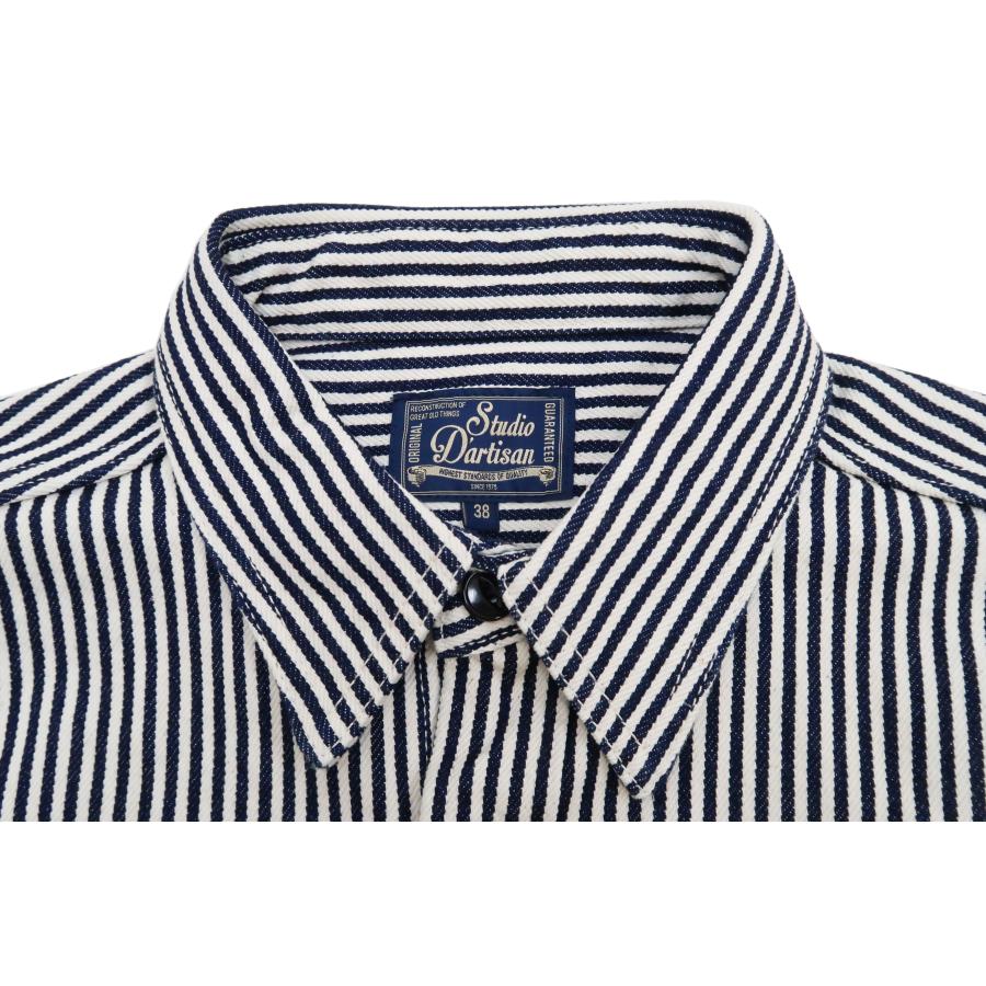 Studio D'Artisan ストライプ 長袖シャツ 38 Studio D'Artisan ストライプ 長袖シャツ 38