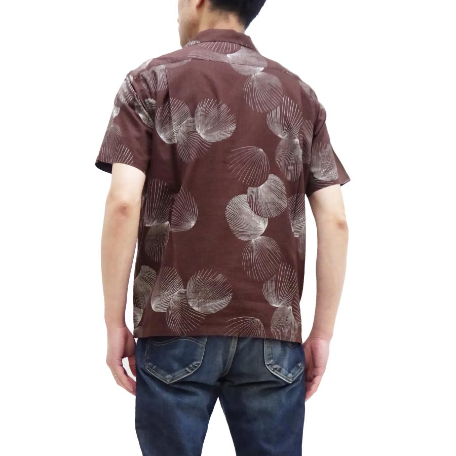 Duke Kahanamoku アロハシャツ ブラウン幾何学模様 Duke Kahanamoku アロハシャツ ブラウン幾何学模様 - メルカリ