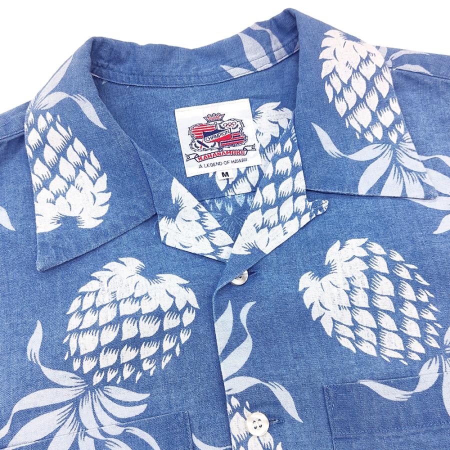 DUKE KAHANAMOKU デューク・カハナモク インディゴコットン ハワイアン