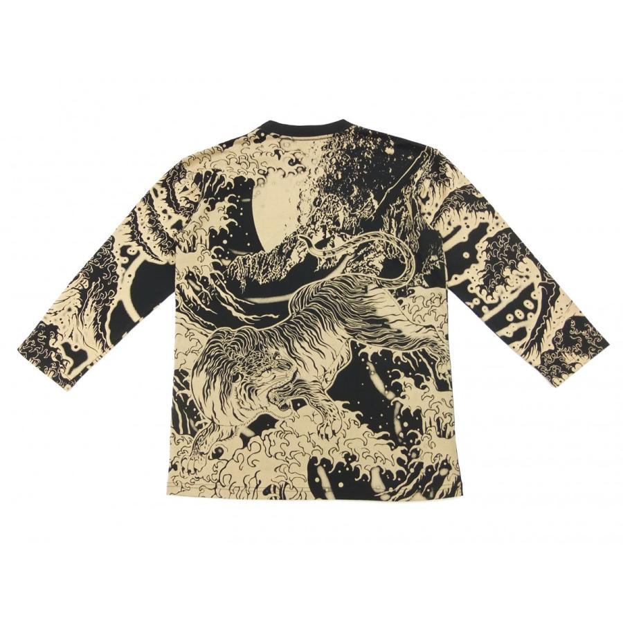 SATORI さとり 和柄 七分袖Tシャツ 悟り 7分袖Tee GPT-003 荒波月夜 