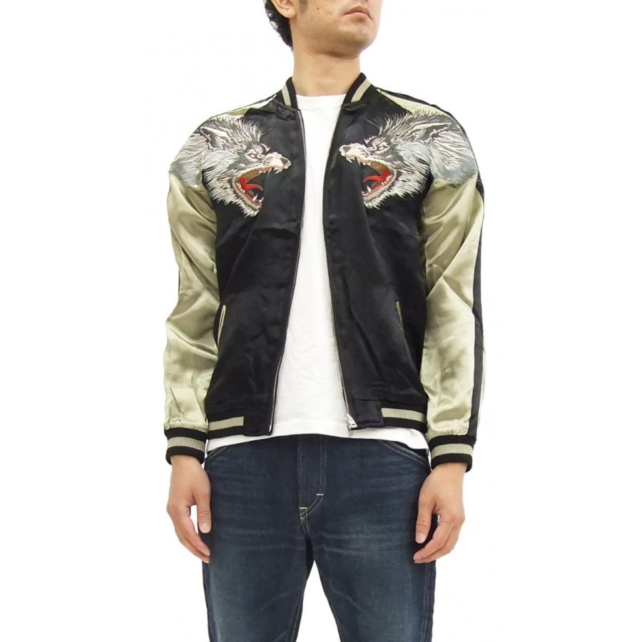 SATORI さとり スカジャン GSJR-006 月に狼 メンズ スーベニア