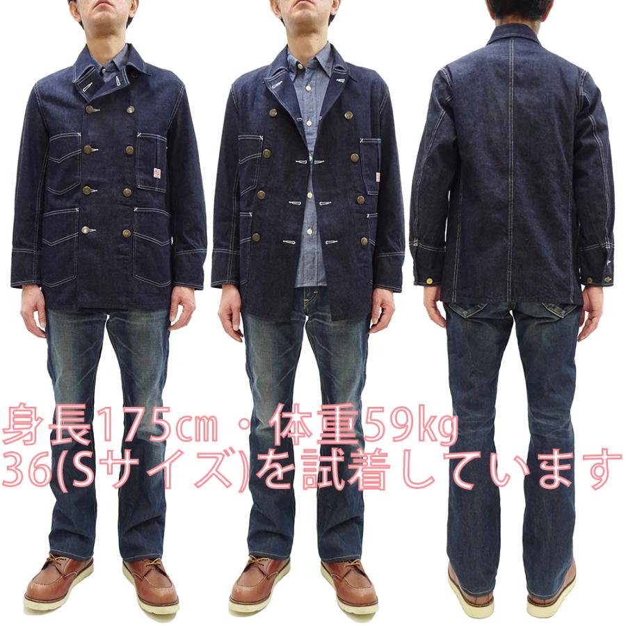 HEAD LIGHT デニムカバーオール メンズS 状態良し HEAD LIGHT デニムカバーオール メンズS 状態良し