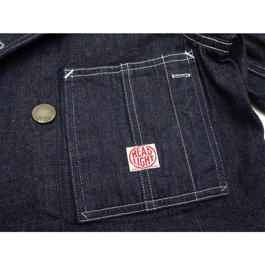 HEAD LIGHT（ヘッドライト） 9.5oz デニム ダブルブレスト コート