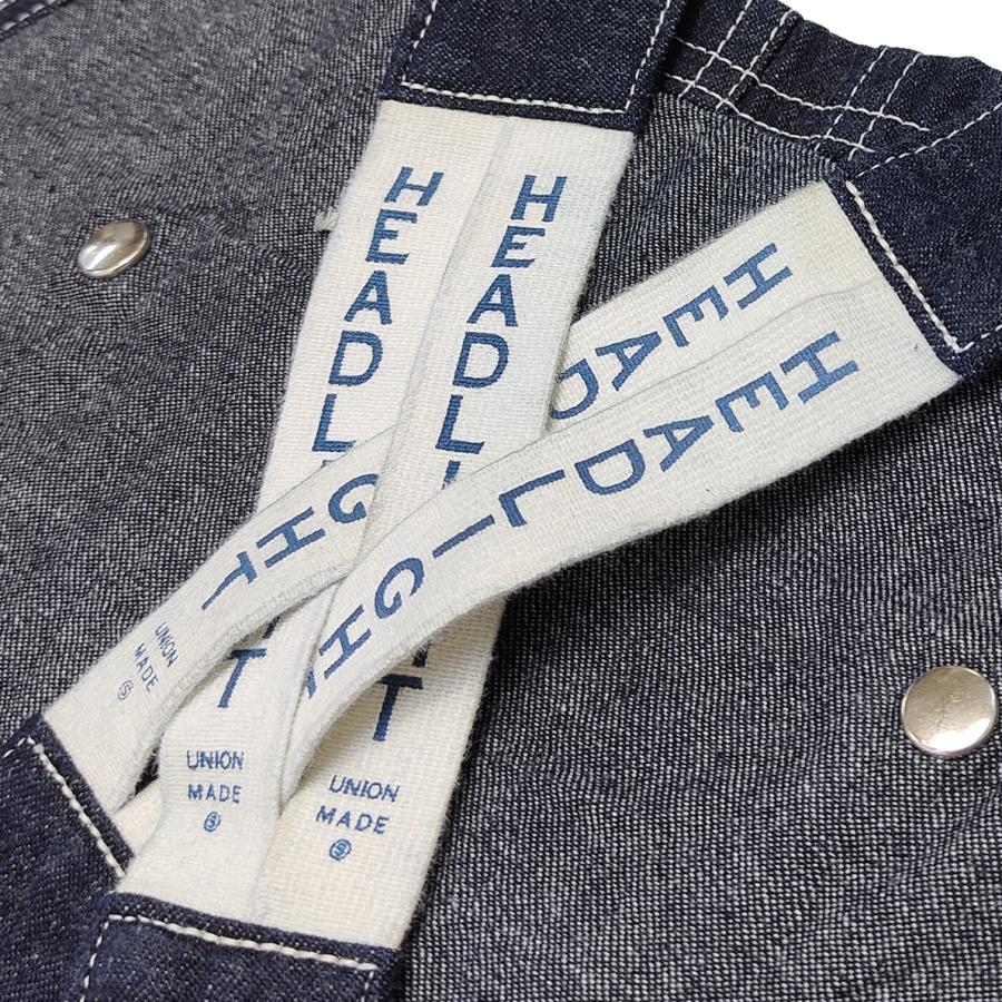 HEAD LIGHT（ヘッドライト） 11oz ブルーデニム オーバーオール ロー