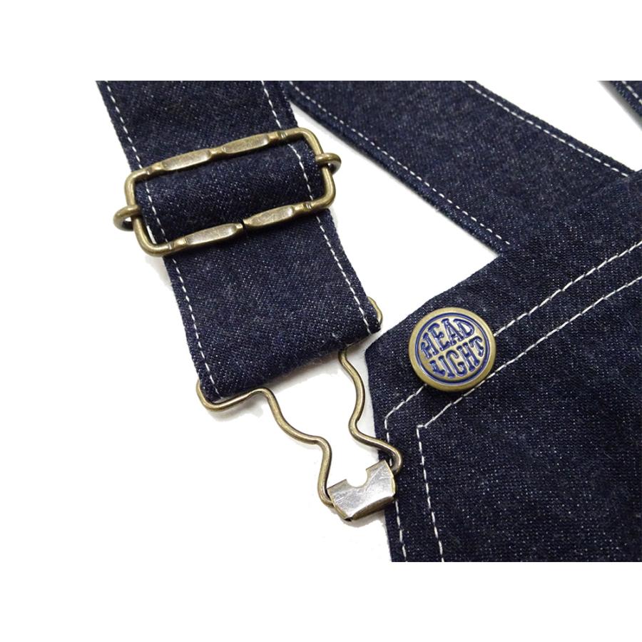 HEAD LIGHT ヘッドライト 11oz ブルーデニム オーバーオール HEAD LIGHT ヘッドライト 11oz ブルーデニム オーバーオール