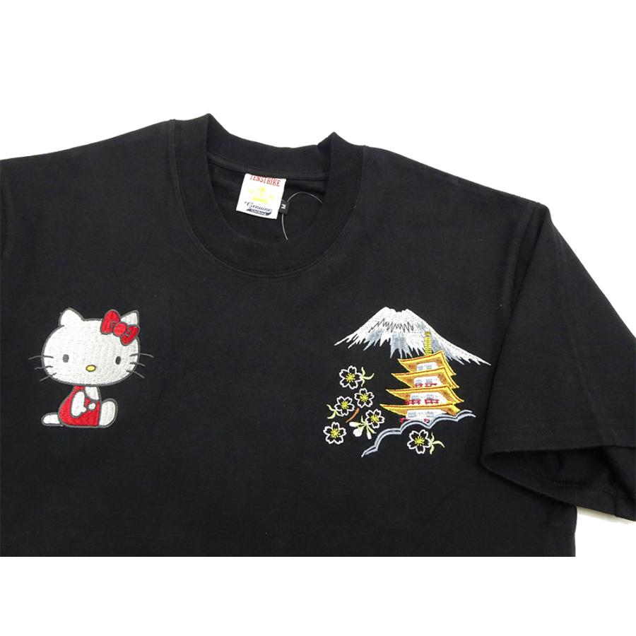 ハローキティ テンストライク 半袖Tシャツ キティちゃん 富士 五重塔