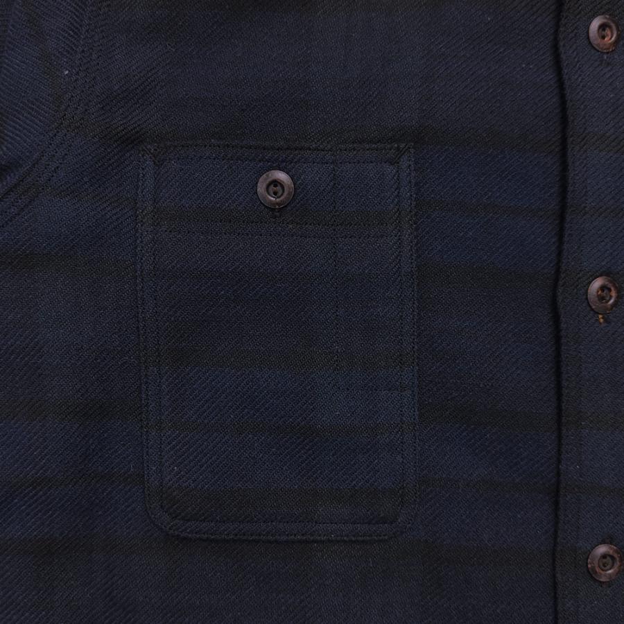 ＊ジェラード JELADO 刺し子 長袖 ワークシャツ トップス L JELADO ジェラード ウールコットン ワークシャツ スモーカー