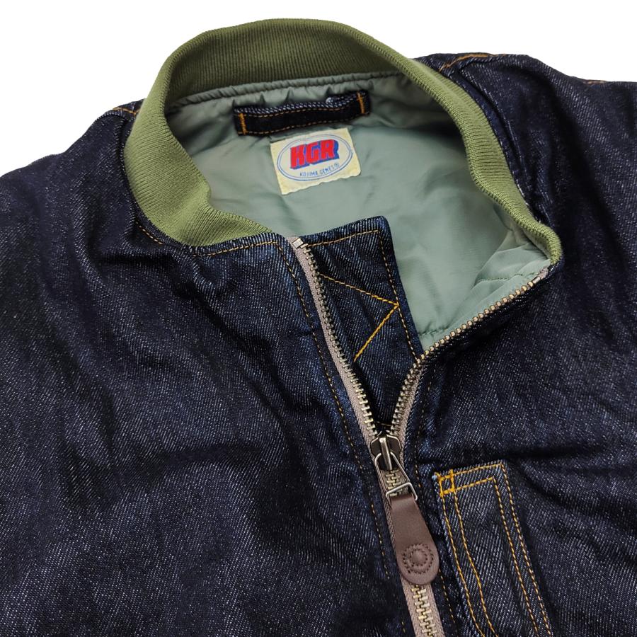 児島ジーンズ 13oz.デニム MA-1 フライトジャケット KOJIMA GENES