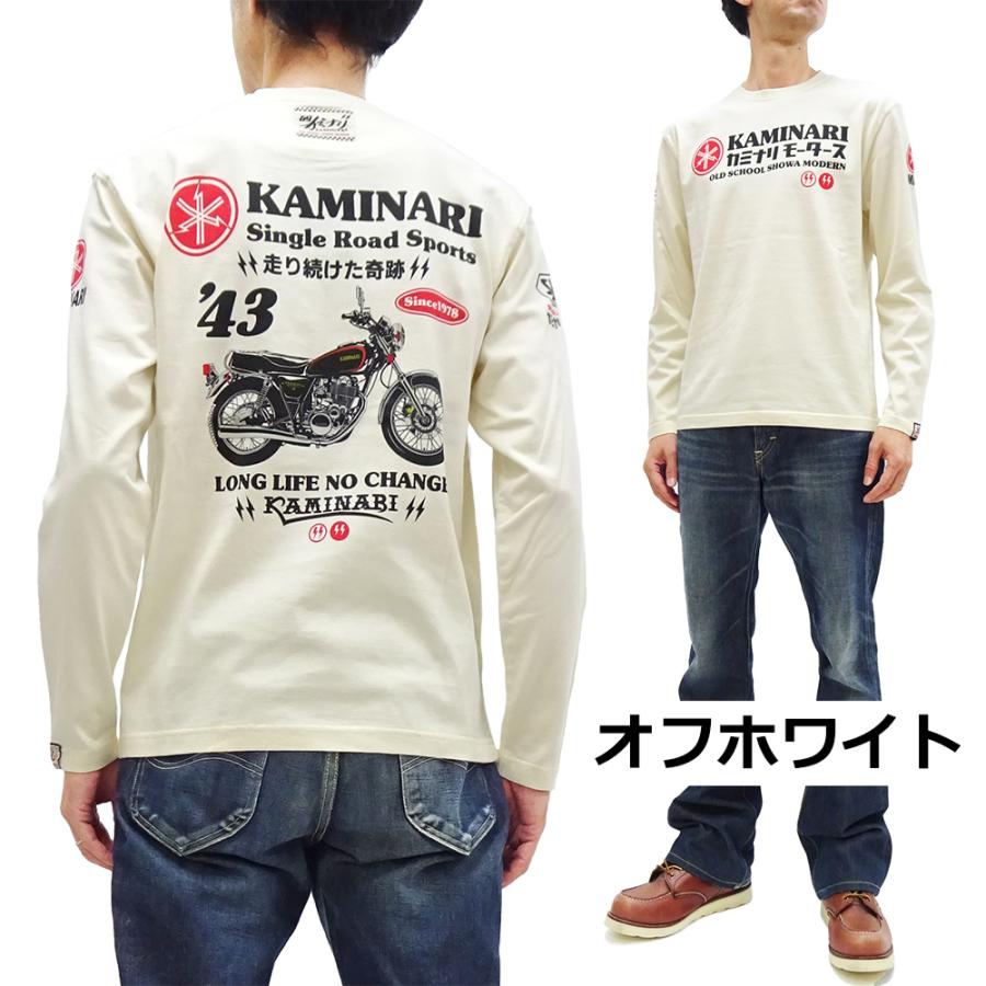 TEDMAN カミナリモータース ロンT KAMINARI 長袖Tシャツ SR400 TEDMAN カミナリモータース ロンT KAMINARI 長袖Tシャツ SR400