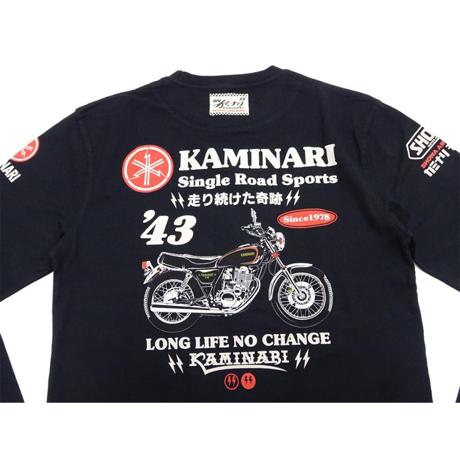 TEDMAN カミナリモータース ロンT KAMINARI 長袖Tシャツ SR400 TEDMAN カミナリモータース ロンT KAMINARI 長袖Tシャツ SR400