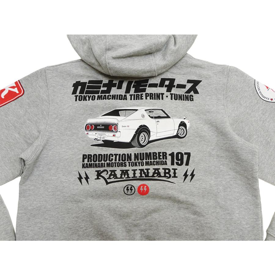 F商会 カミナリモータース パーカー KAMINARI ケンメリGT-R 裏起毛