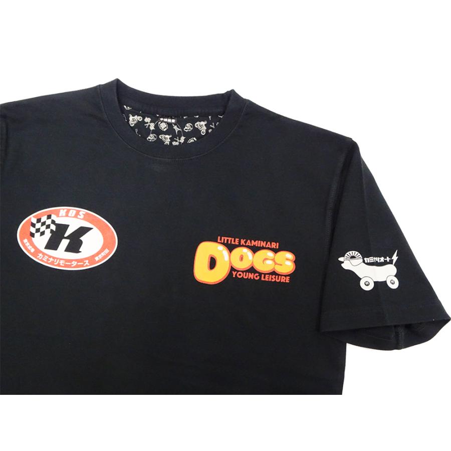 送料無料！　カミナリモータース　KMT-235　Tシャツ　ブラック　Mサイズ TEDMAN（テッドマン） カミナリモータース Tシャツ KAMINARI ドッグス