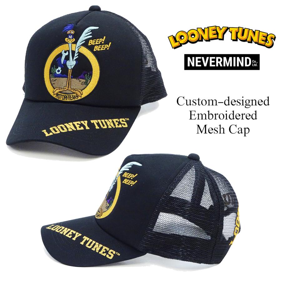 80's 90's ロードランナー コーデュロイキャップ LOONEY TUNES CLASSIC ロードランナー メッシュキャップ NEVERMIND