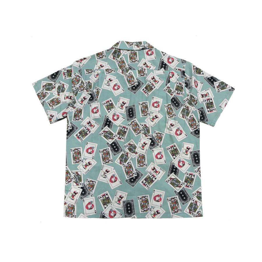 桃太郎ジーンズ（MOMOTARO JEANS） アロハシャツ トランプデザイン