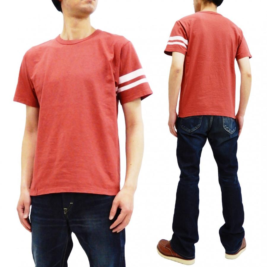 桃太郎ジーンズ 半袖tシャツ Mt302s 出陣ライン 製品染め 無地tシャツ レッド 新品 Mt302s Red 服の福助商店 通販 Yahoo ショッピング