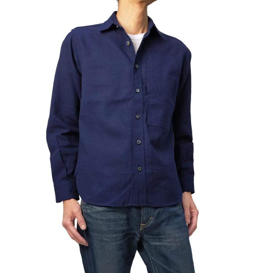 桃太郎ジーンズ ドビー織り ワークシャツ Momotaro Jeans 桃太郎ジーンズ ドビー織り ワークシャツ Momotaro Jeans