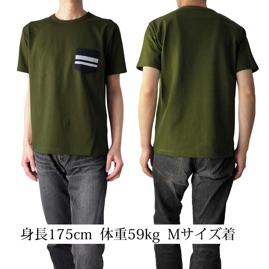 桃太郎ジーンズ GTBデニムポケット Tシャツ Momotaro Jeans 8.5
