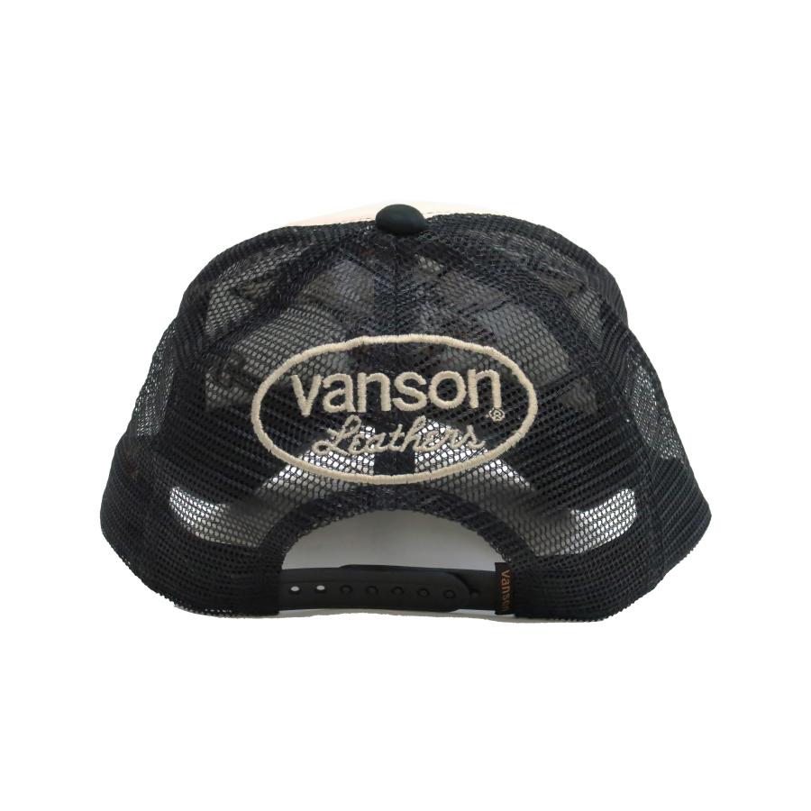 VANSON（バンソン） メッシュキャップ 帽子 刺繍＆ステッカー スカル