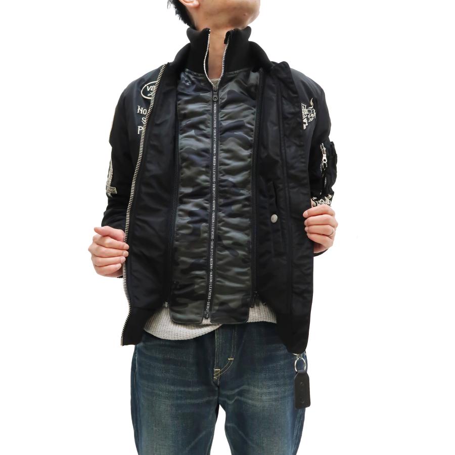 VANSON バンソン MA-1 フライトジャケット 着脱式フロントネック VANSON バンソン MA-1 フライトジャケット 着脱式フロントネック