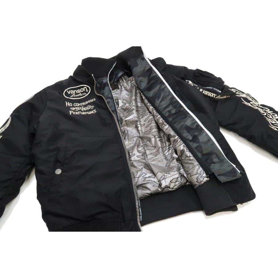 VANSON バンソン MA-1 フライトジャケット 着脱式フロントネック VANSON バンソン MA-1 フライトジャケット 着脱式フロントネック