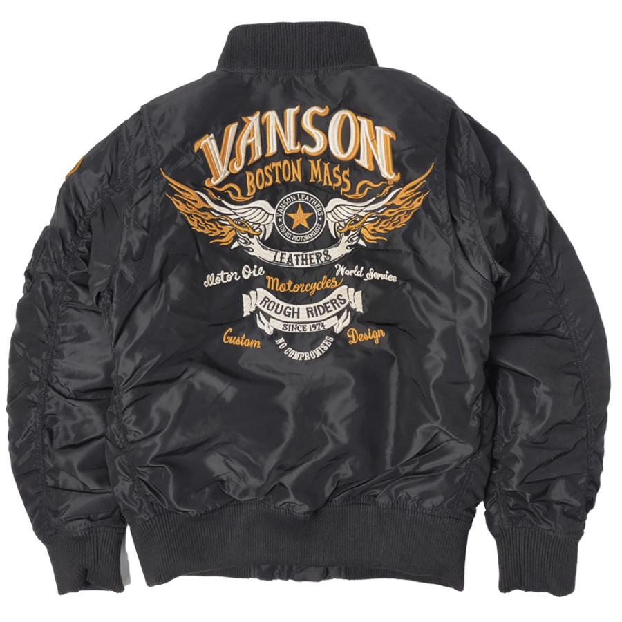 VANSON バンソン MA-1 フライトジャケット 着脱式フロントネック VANSON バンソン MA-1 フライトジャケット 着脱式フロントネック