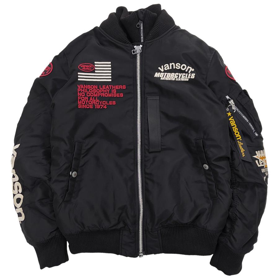 VANSON（バンソン） MA-1 フライトジャケット 着脱式フロントネック