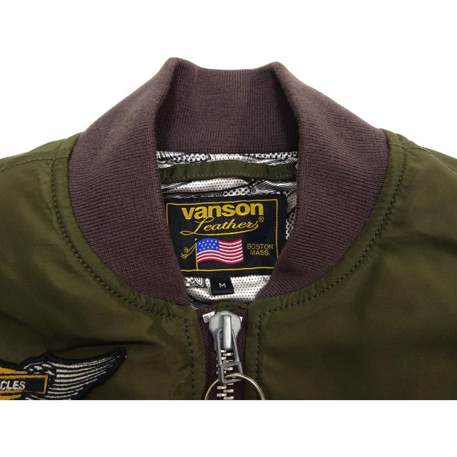 VANSON（バンソン） MA-1 フライトジャケット BOSTON DRAG STRIP 総