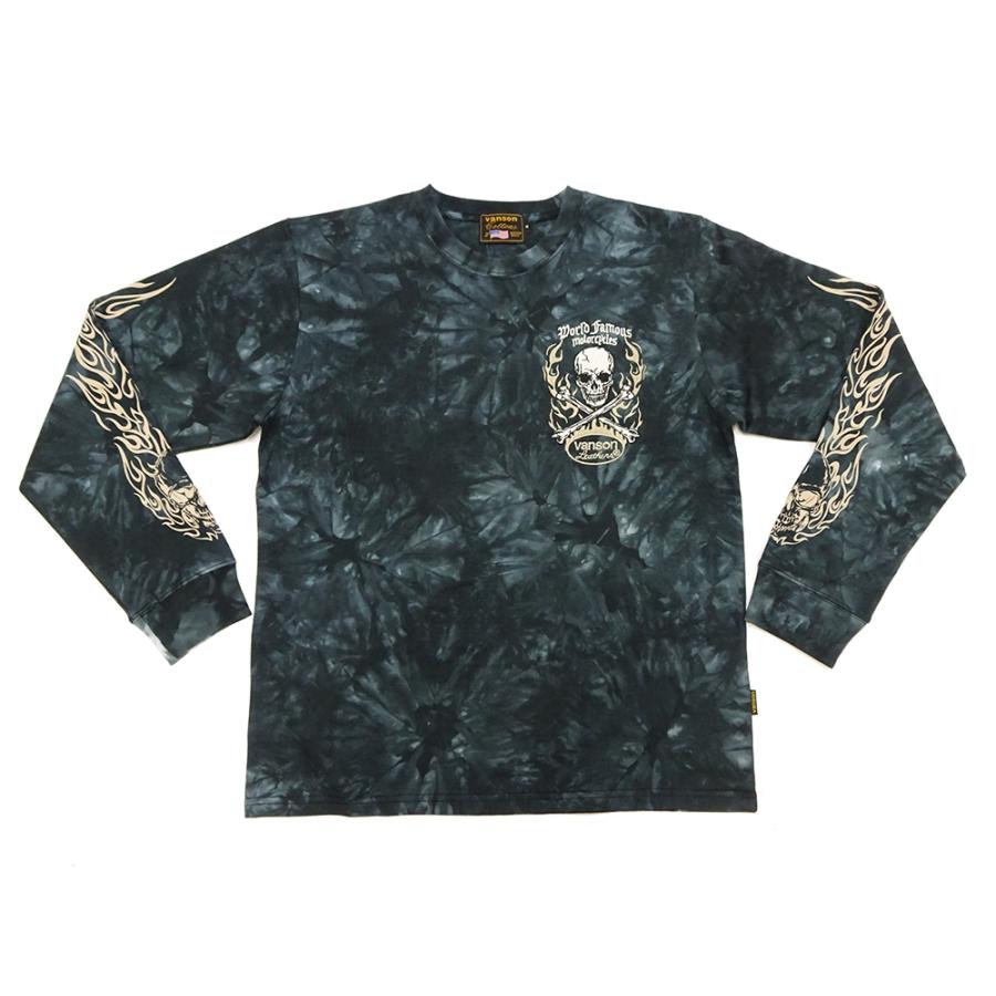 VANSON（バンソン） タイダイ染め ロンT VANSON 長袖Tシャツ クロス 