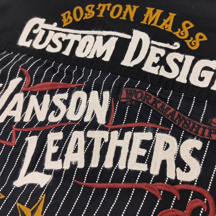 VANSON（バンソン） ウォバッシュストライプ ワークシャツ ツイル 長袖