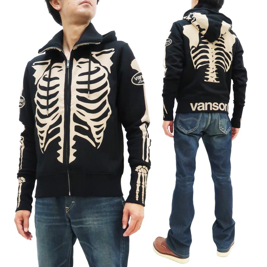 VANSON バンソン ヒューマンボーン ジップスウェット パーカー VANSON バンソン ヒューマンボーン ジップスウェット パーカー